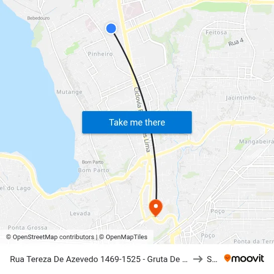 Rua Tereza De Azevedo 1469-1525 - Gruta De Lourdes Maceió - Al 57052-600 Brasil to Seune map