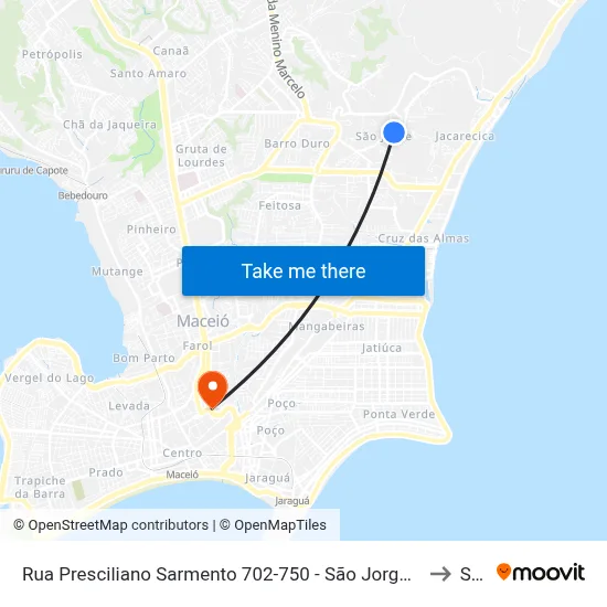 Rua Presciliano Sarmento 702-750 - São Jorge Maceió - Al República Federativa Do Brasil to Seune map