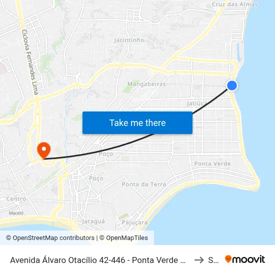 Avenida Álvaro Otacílio 42-446 - Ponta Verde Maceió - Al República Federativa Do Brasil to Seune map