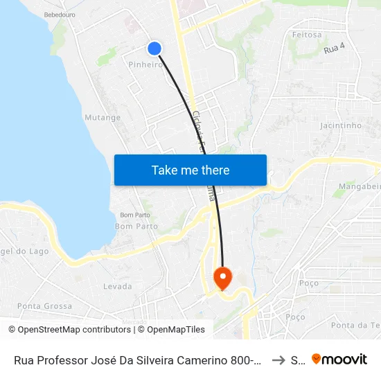 Rua Professor José Da Silveira Camerino 800-836 - Pinheiro Maceió - Al República Federativa Do Brasil to Seune map