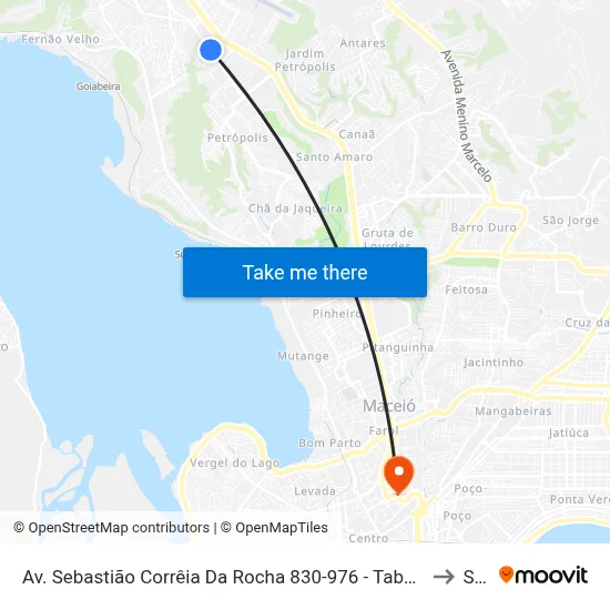 Av. Sebastião Corrêia Da Rocha 830-976 - Tabuleiro Do Martins Maceió - Al 57061-410 Brasil to Seune map