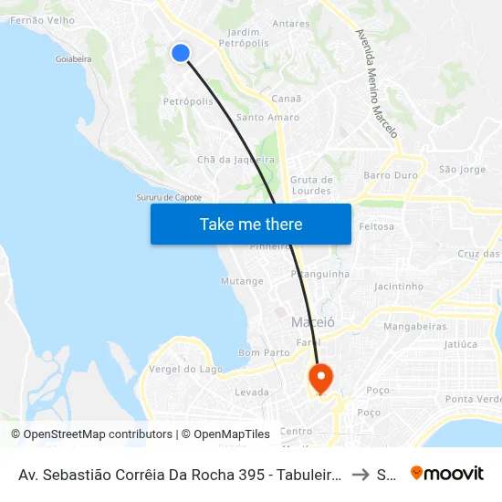 Av. Sebastião Corrêia Da Rocha 395 - Tabuleiro Do Martins Maceió - Al Brasil to Seune map