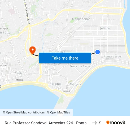 Rua Professor Sandoval Arroxelas 226 - Ponta Verde Maceió - Al República Federativa Do Brasil to Seune map