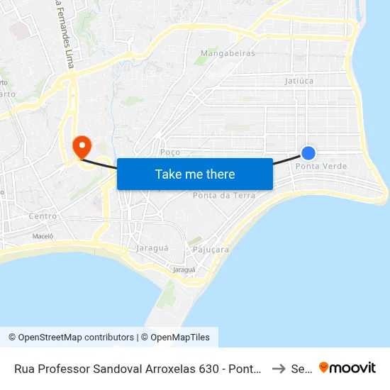 Rua Professor Sandoval Arroxelas 630 - Ponta Verde Maceió - Al Brasil to Seune map