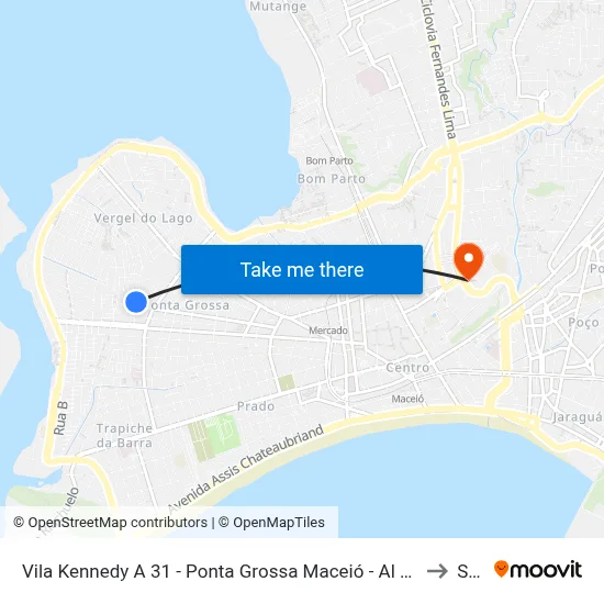 Vila Kennedy A 31 - Ponta Grossa Maceió - Al 57014-630 República Federativa Do Brasil to Seune map