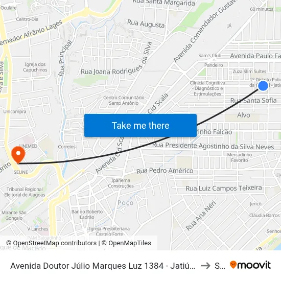 Avenida Doutor Júlio Marques Luz 1384 - Jatiúca Maceió - Al 57035-700 República Federativa Do Brasil to Seune map