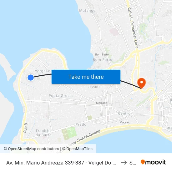 Av. Min. Mario Andreaza 339-387 - Vergel Do Lago Maceió - Al 57015-880 Brasil to Seune map
