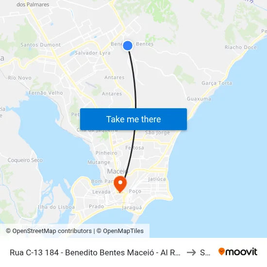 Rua C-13 184 - Benedito Bentes Maceió - Al República Federativa Do Brasil to Seune map