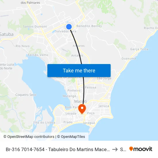 Br-316 7014-7654 - Tabuleiro Do Martins Maceió - Al 57081-385 República Federativa Do Brasil to Seune map