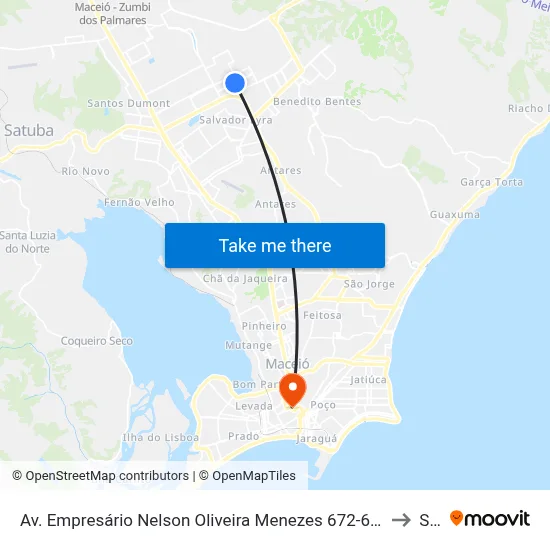 Av. Empresário Nelson Oliveira Menezes 672-690 - Cidade Universitária Maceió - Al 57073-471 Brasil to Seune map