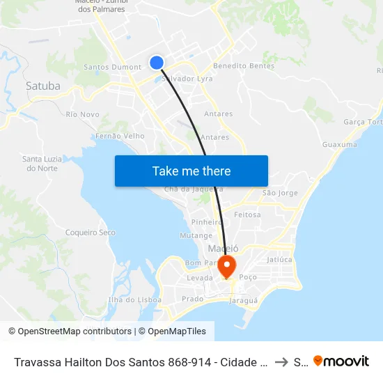 Travassa Hailton Dos Santos 868-914 - Cidade Universitária Maceió - Al 57073-480 República Federativa Do Brasil to Seune map