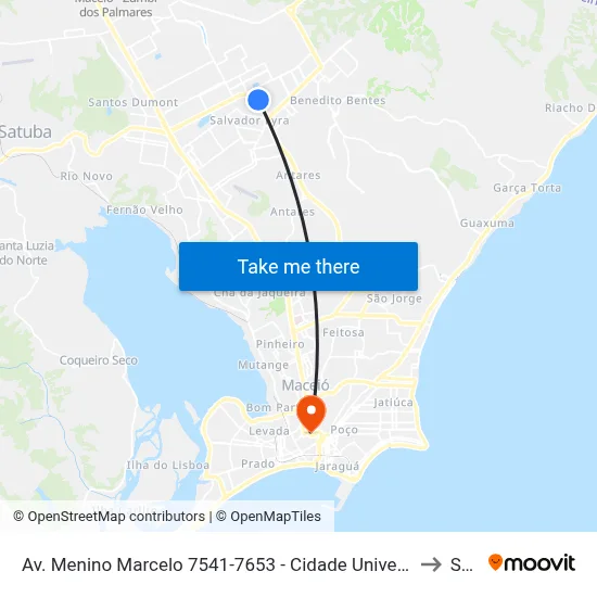 Av. Menino Marcelo 7541-7653 - Cidade Universitária Maceió - Al 57073-470 Brasil to Seune map