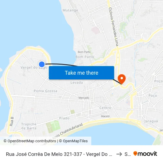 Rua José Corrêa De Melo 321-337 - Vergel Do Lago Maceió - Al 57015-390 República Federativa Do Brasil to Seune map