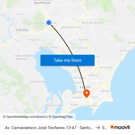 Av. Carnavalesco José Teofanes 13-47 - Santos Dumont Maceió - Al 57075-530 Brasil to Seune map