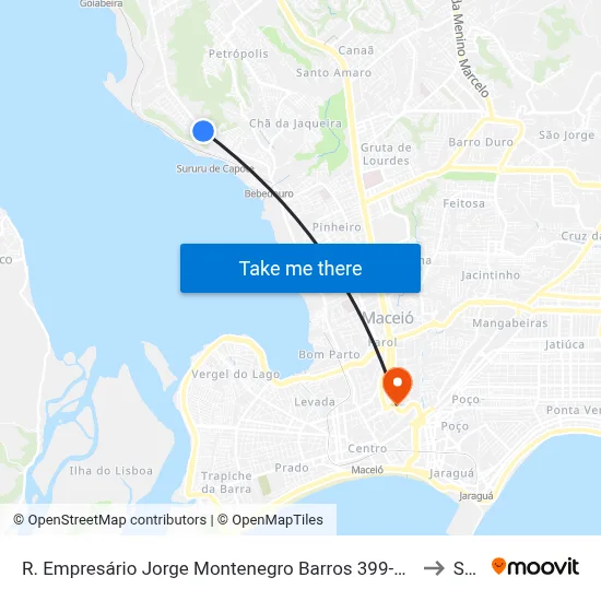 R. Empresário Jorge Montenegro Barros 399-481 - Santa Amelia Maceió - Al Brasil to Seune map