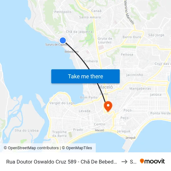 Rua Doutor Oswaldo Cruz 589 - Chã De Bebedouro Maceió - Al República Federativa Do Brasil to Seune map