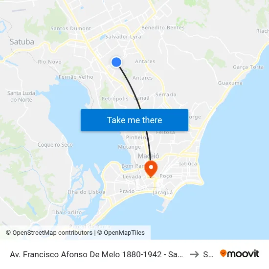 Av. Francisco Afonso De Melo 1880-1942 - Santa Lúcia Maceió - Al 57082-065 Brasil to Seune map