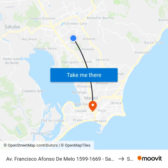 Av. Francisco Afonso De Melo 1599-1669 - Santa Lúcia Maceió - Al 57082-065 Brasil to Seune map