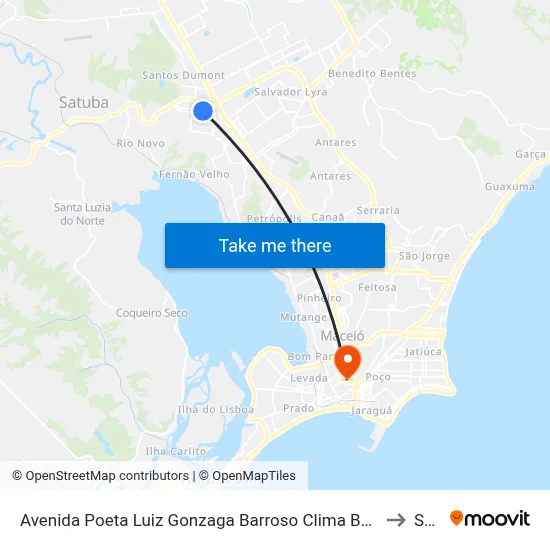 Avenida Poeta Luiz Gonzaga Barroso Clima Bom Maceió - Alagoas 57075 Brasil to Seune map
