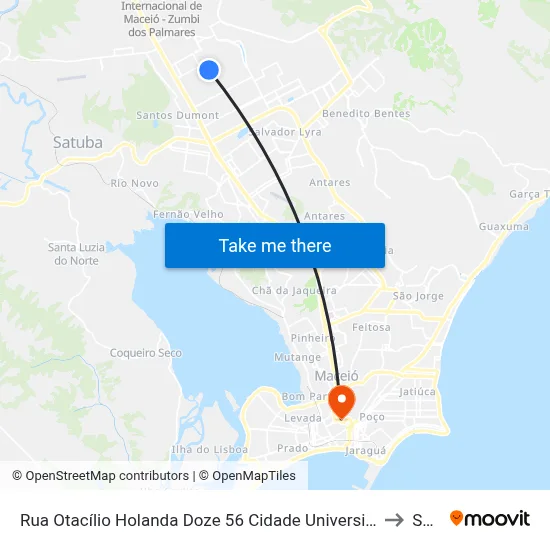 Rua Otacílio Holanda Doze 56 Cidade Universitária Maceió - Alagoas Brasil to Seune map