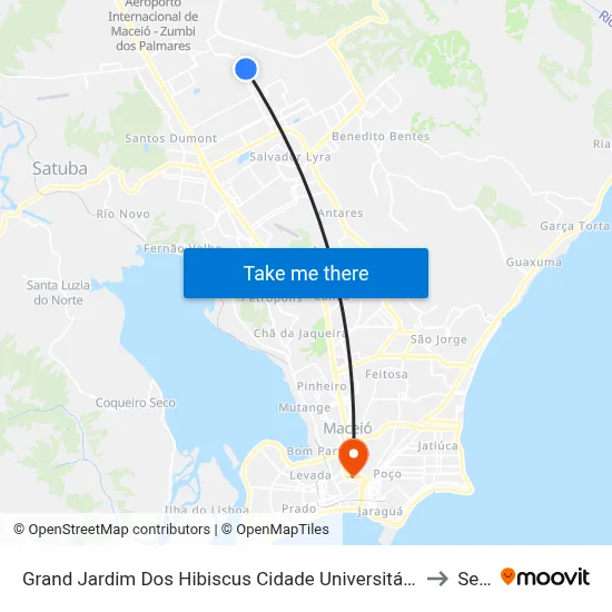 Grand Jardim Dos Hibiscus Cidade Universitária Maceió - Alagoas Brasil to Seune map