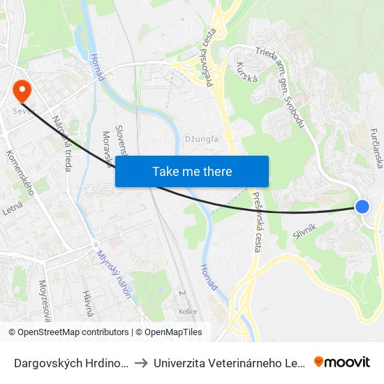 Dargovských Hrdinov, Miú to Univerzita Veterinárneho Lekárstva map