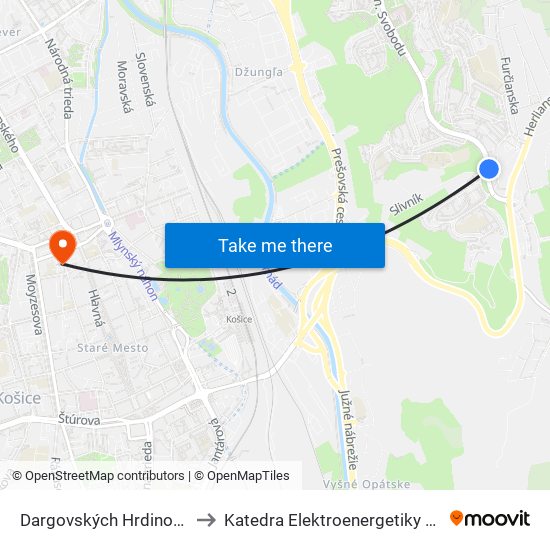 Dargovských Hrdinov, Miú to Katedra Elektroenergetiky – Tuke map