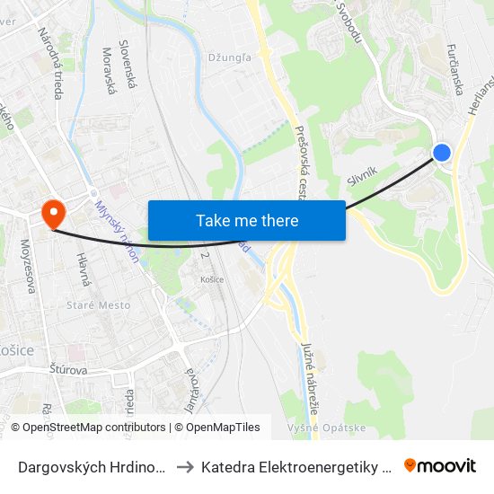 Dargovských Hrdinov, Miú to Katedra Elektroenergetiky – Tuke map