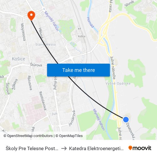 Školy Pre Telesne Postihnutých to Katedra Elektroenergetiky – Tuke map