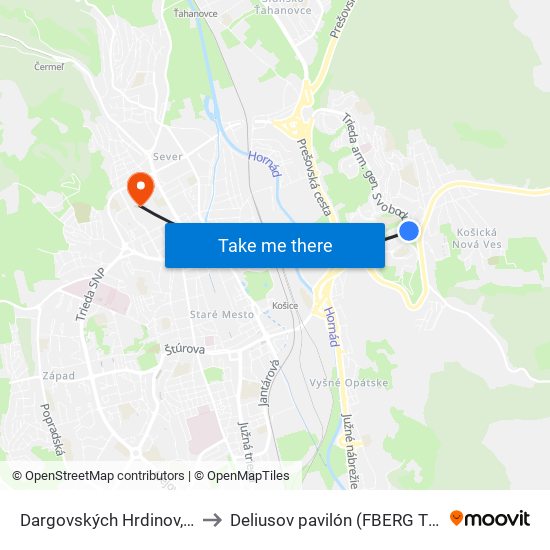 Dargovských Hrdinov, Miú to Deliusov pavilón (FBERG TUKE) map