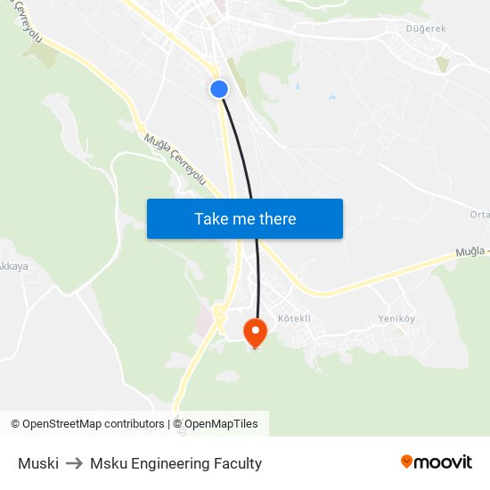 Muski to Msku Engineering Faculty map