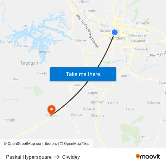 Paskal Hypersquare to Ciwidey map