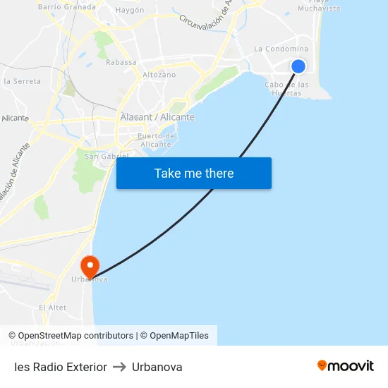 Ies Radio Exterior to Urbanova map