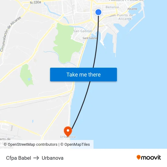 Cfpa Babel to Urbanova map
