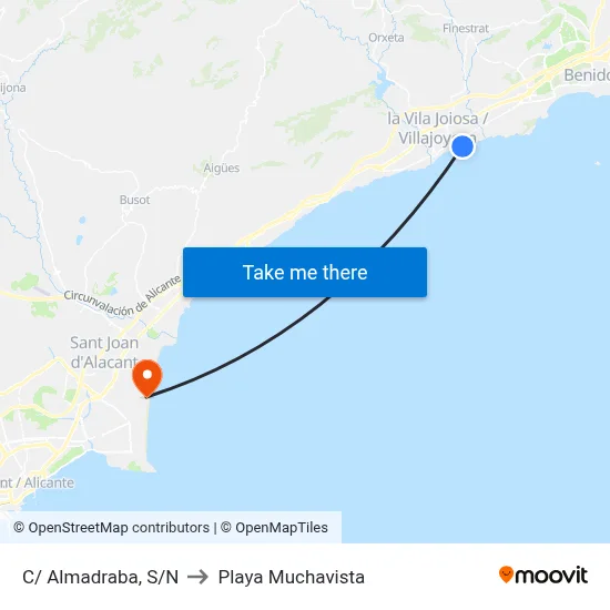 C/ Almadraba, S/N to Playa Muchavista map