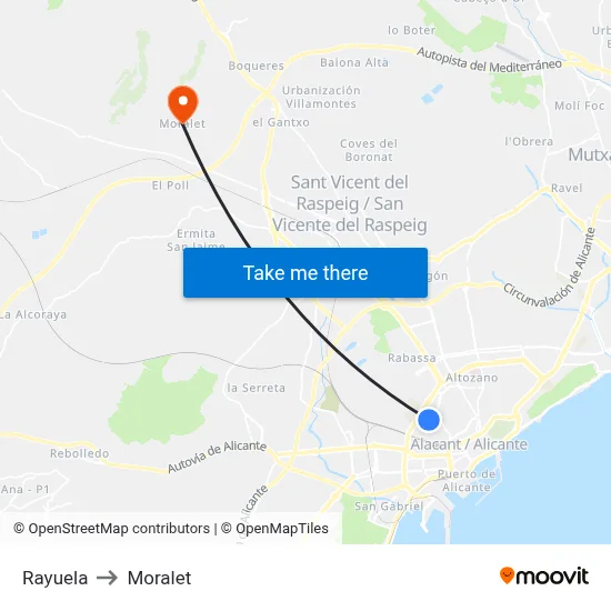 Rayuela to Moralet map