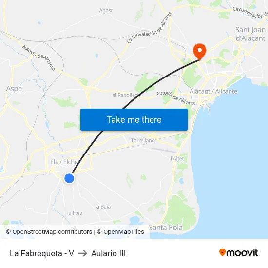 La Fabrequeta - V to Aulario III map