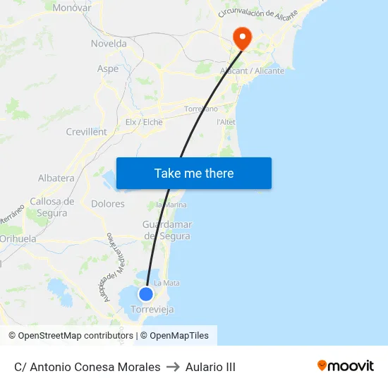 C/ Antonio Conesa Morales to Aulario III map