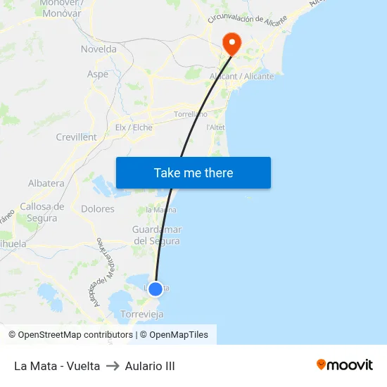La Mata - Vuelta to Aulario III map
