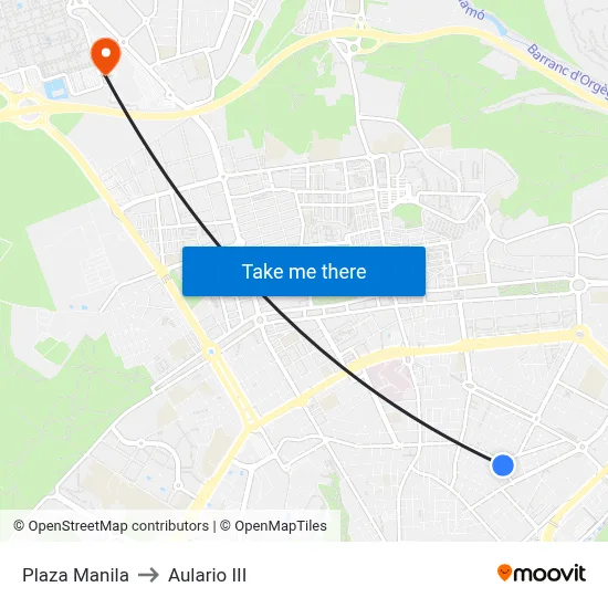 Plaza Manila to Aulario III map