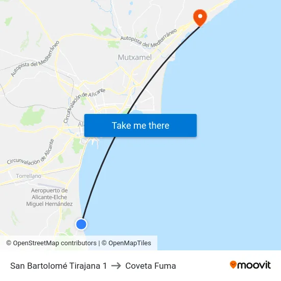 San Bartolomé Tirajana 1 to Coveta Fuma map