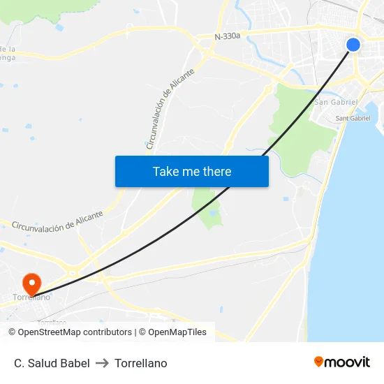 C. Salud Babel to Torrellano map