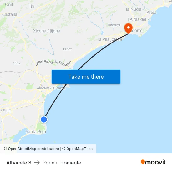 Albacete 3 to Ponent Poniente map