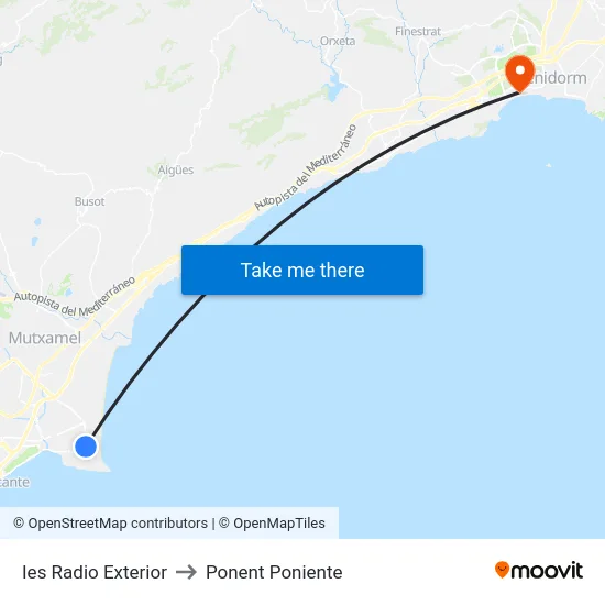 Ies Radio Exterior to Ponent Poniente map