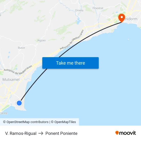 V. Ramos-Rigual to Ponent Poniente map