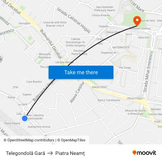 Telegondolă Gară to Piatra Neamț map