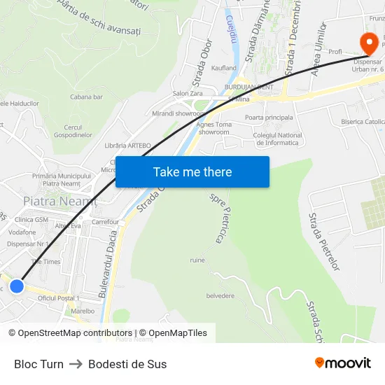 Bloc Turn to Bodesti de Sus map