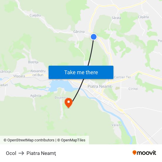 Ocol to Piatra Neamţ map