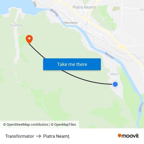 Transformator to Piatra Neamţ map