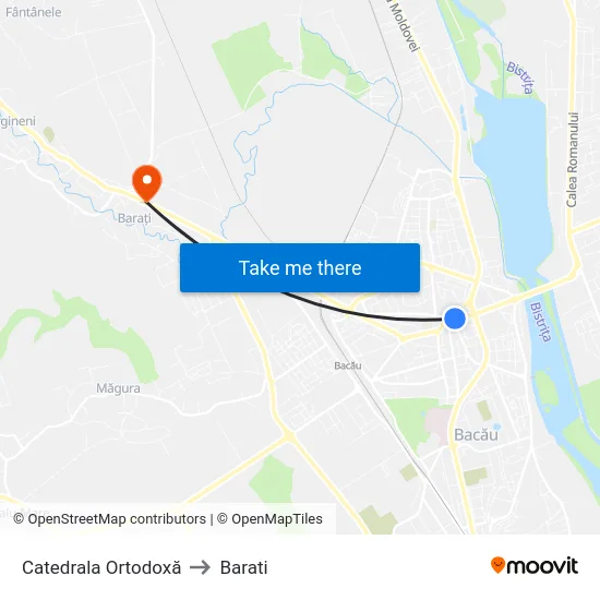 Catedrala Ortodoxă to Barati map